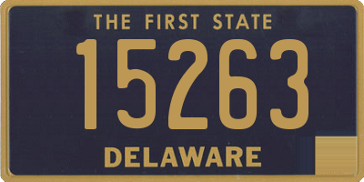 DE license plate 15263