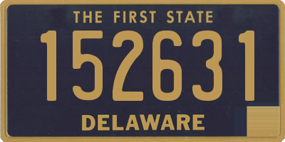 DE license plate 152631