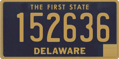 DE license plate 152636