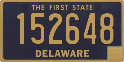 DE license plate 152648