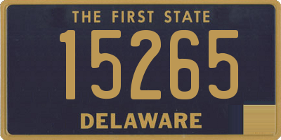 DE license plate 15265