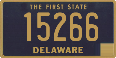 DE license plate 15266