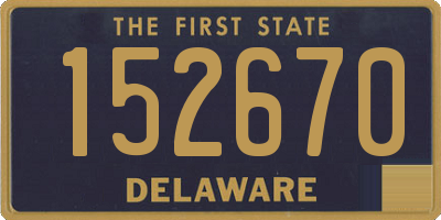 DE license plate 152670