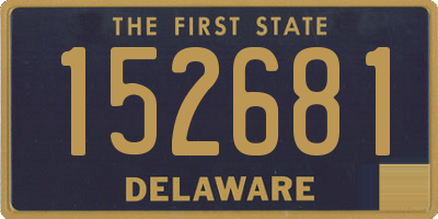 DE license plate 152681