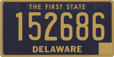 DE license plate 152686