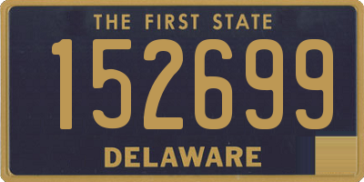 DE license plate 152699