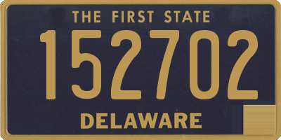 DE license plate 152702