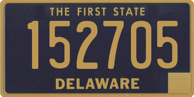 DE license plate 152705