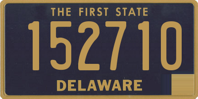 DE license plate 152710