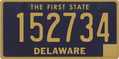 DE license plate 152734