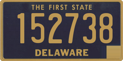 DE license plate 152738