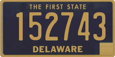 DE license plate 152743