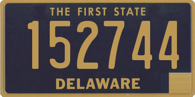 DE license plate 152744