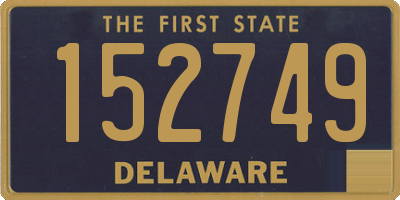 DE license plate 152749