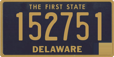 DE license plate 152751