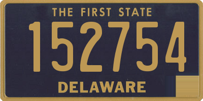 DE license plate 152754