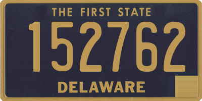 DE license plate 152762