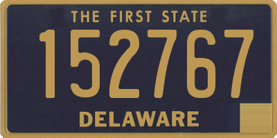 DE license plate 152767