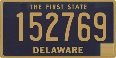 DE license plate 152769