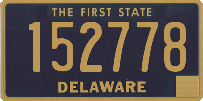 DE license plate 152778