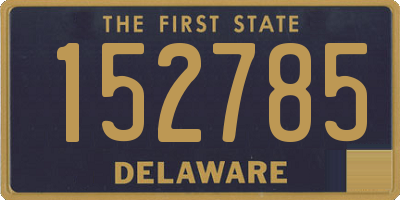 DE license plate 152785