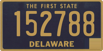 DE license plate 152788