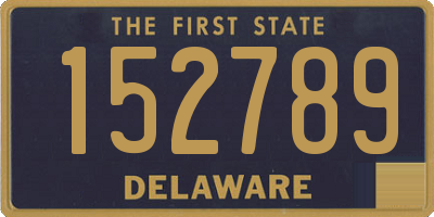 DE license plate 152789