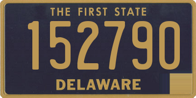 DE license plate 152790