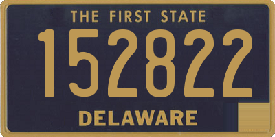 DE license plate 152822