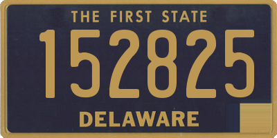 DE license plate 152825