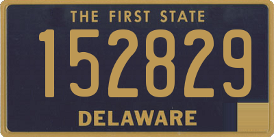 DE license plate 152829