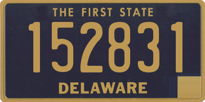 DE license plate 152831