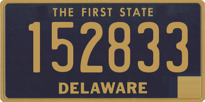 DE license plate 152833