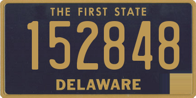 DE license plate 152848