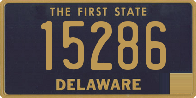 DE license plate 15286