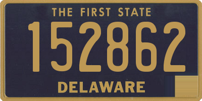 DE license plate 152862