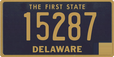 DE license plate 15287