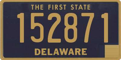 DE license plate 152871