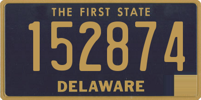 DE license plate 152874