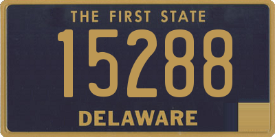 DE license plate 15288