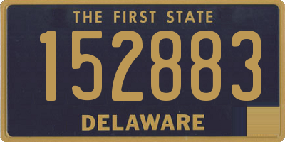 DE license plate 152883