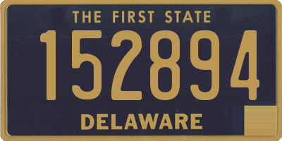 DE license plate 152894