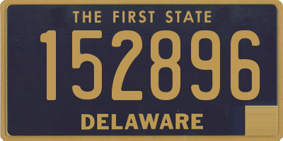 DE license plate 152896