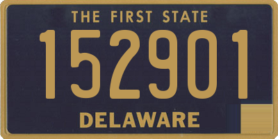 DE license plate 152901