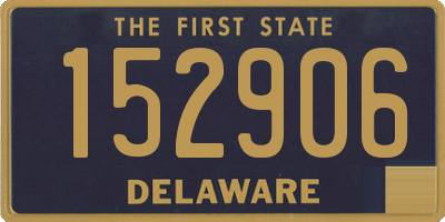 DE license plate 152906