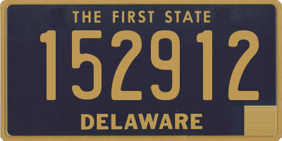 DE license plate 152912