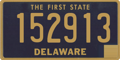 DE license plate 152913