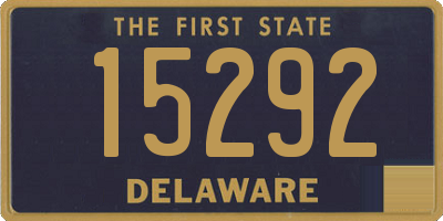 DE license plate 15292