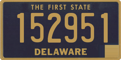 DE license plate 152951