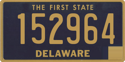 DE license plate 152964